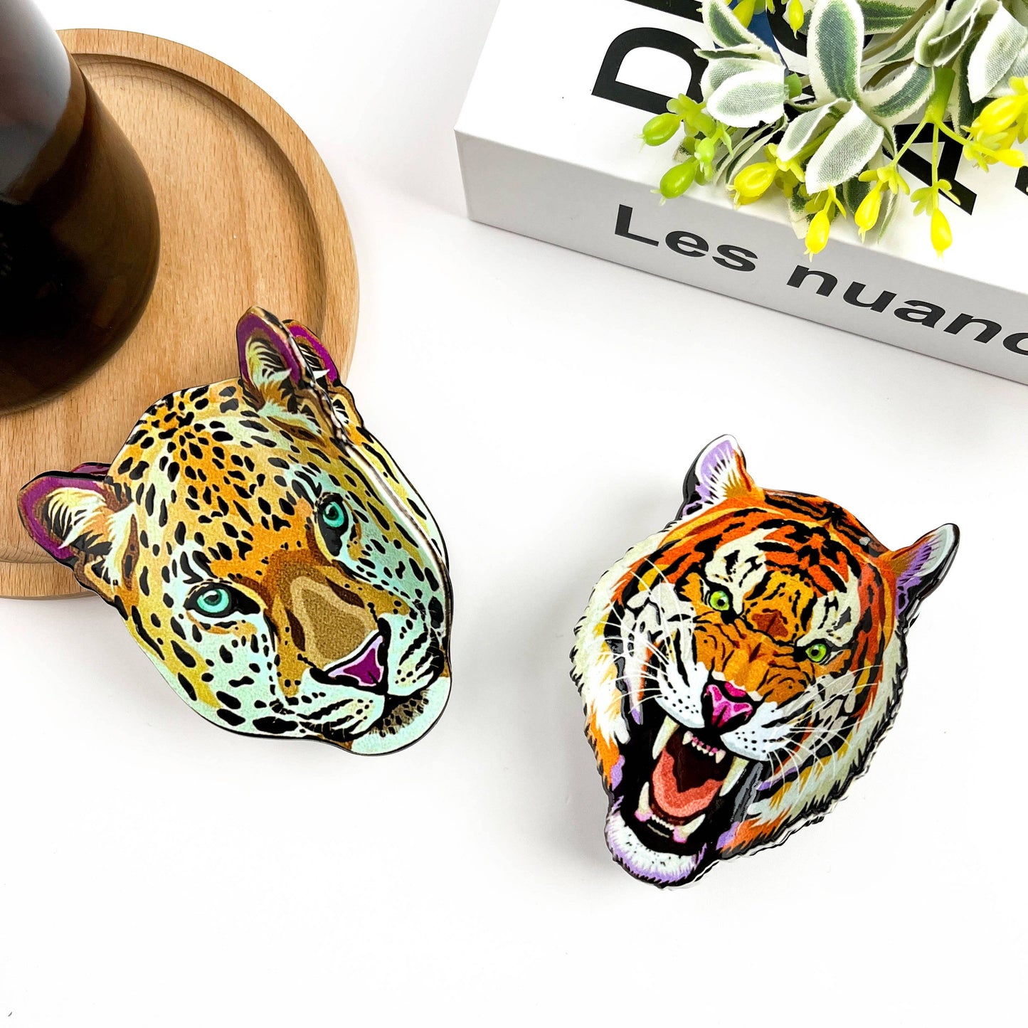 Tiger Head Hair Claw Clip