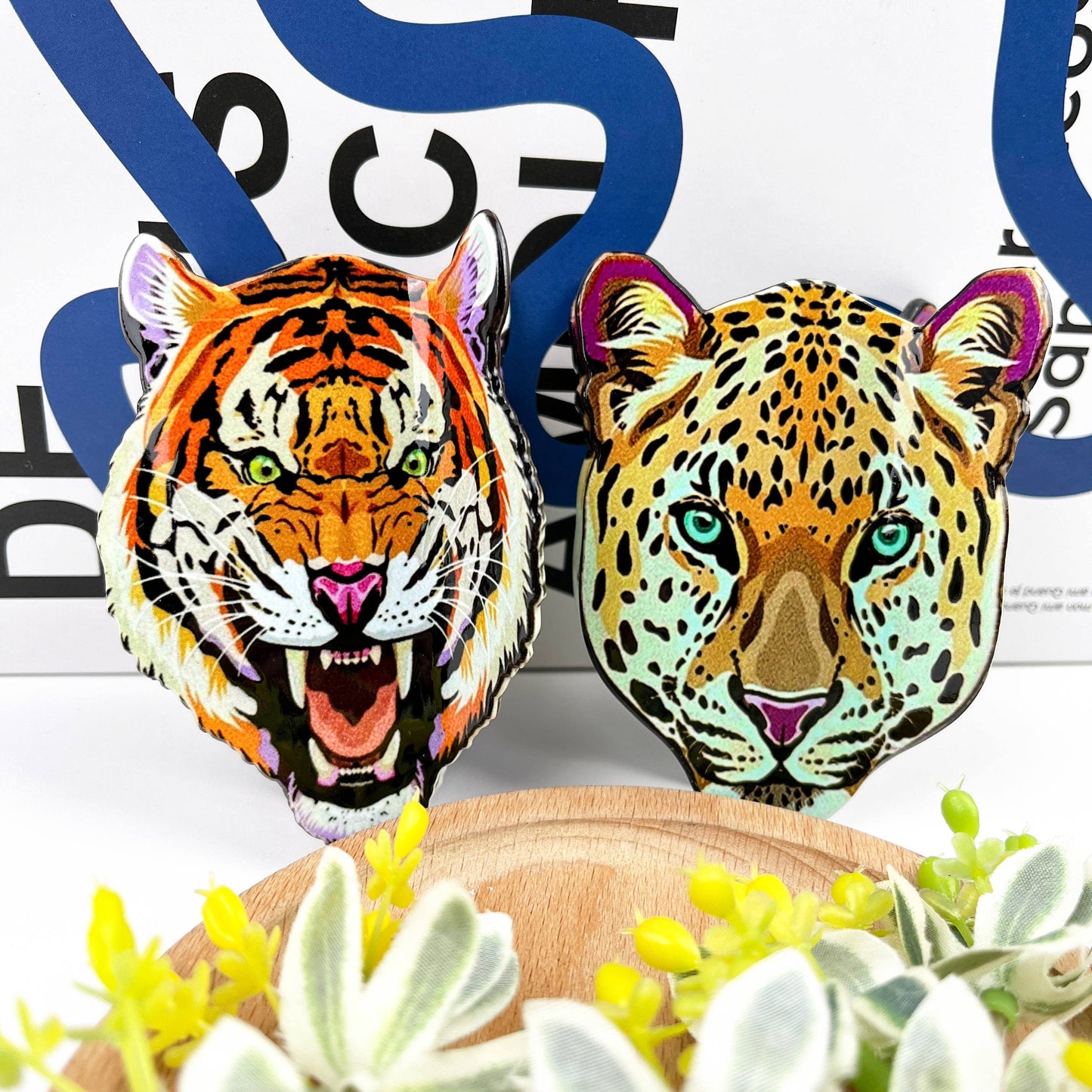 Tiger Head Hair Claw Clip