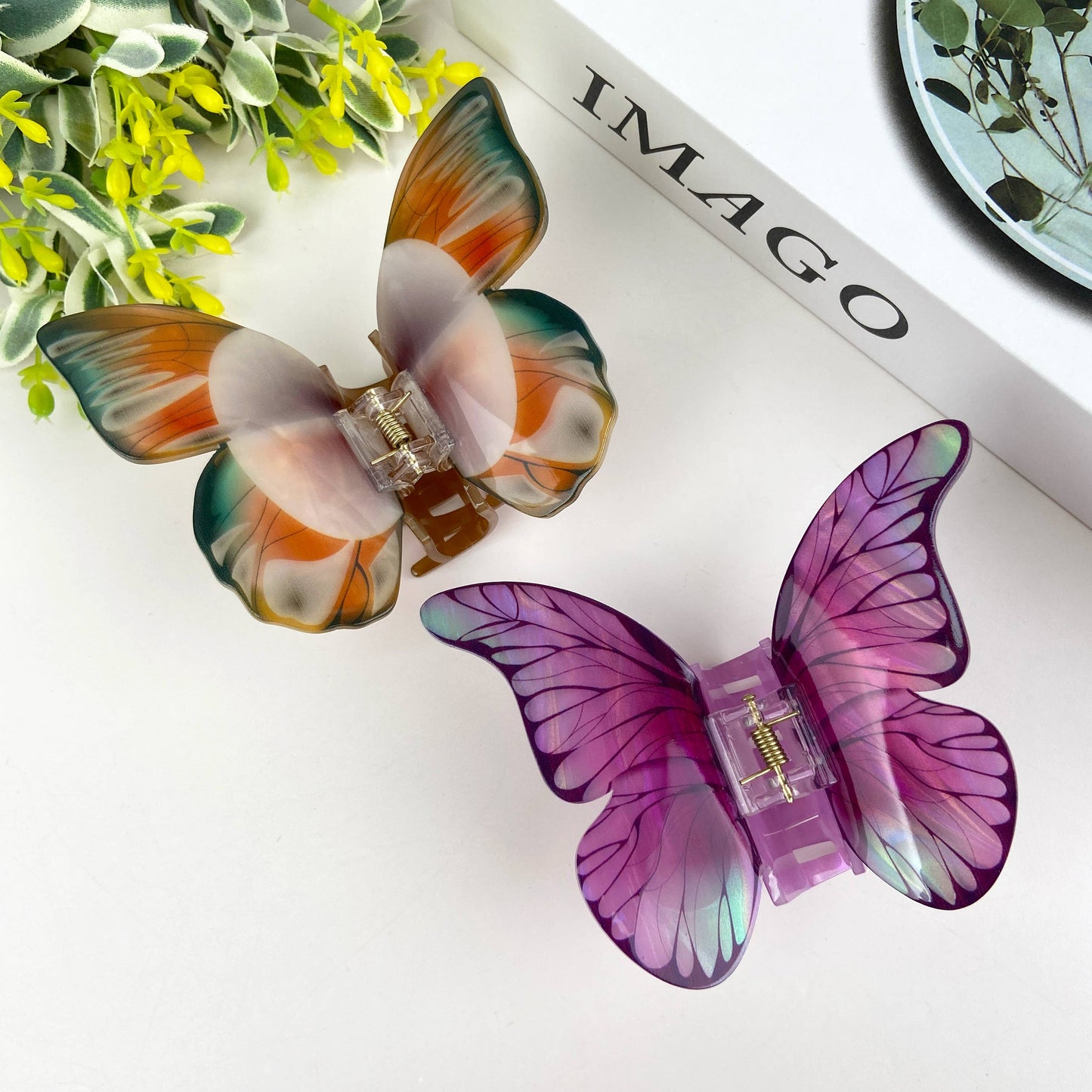 Colorful Butterfly Claw Clips