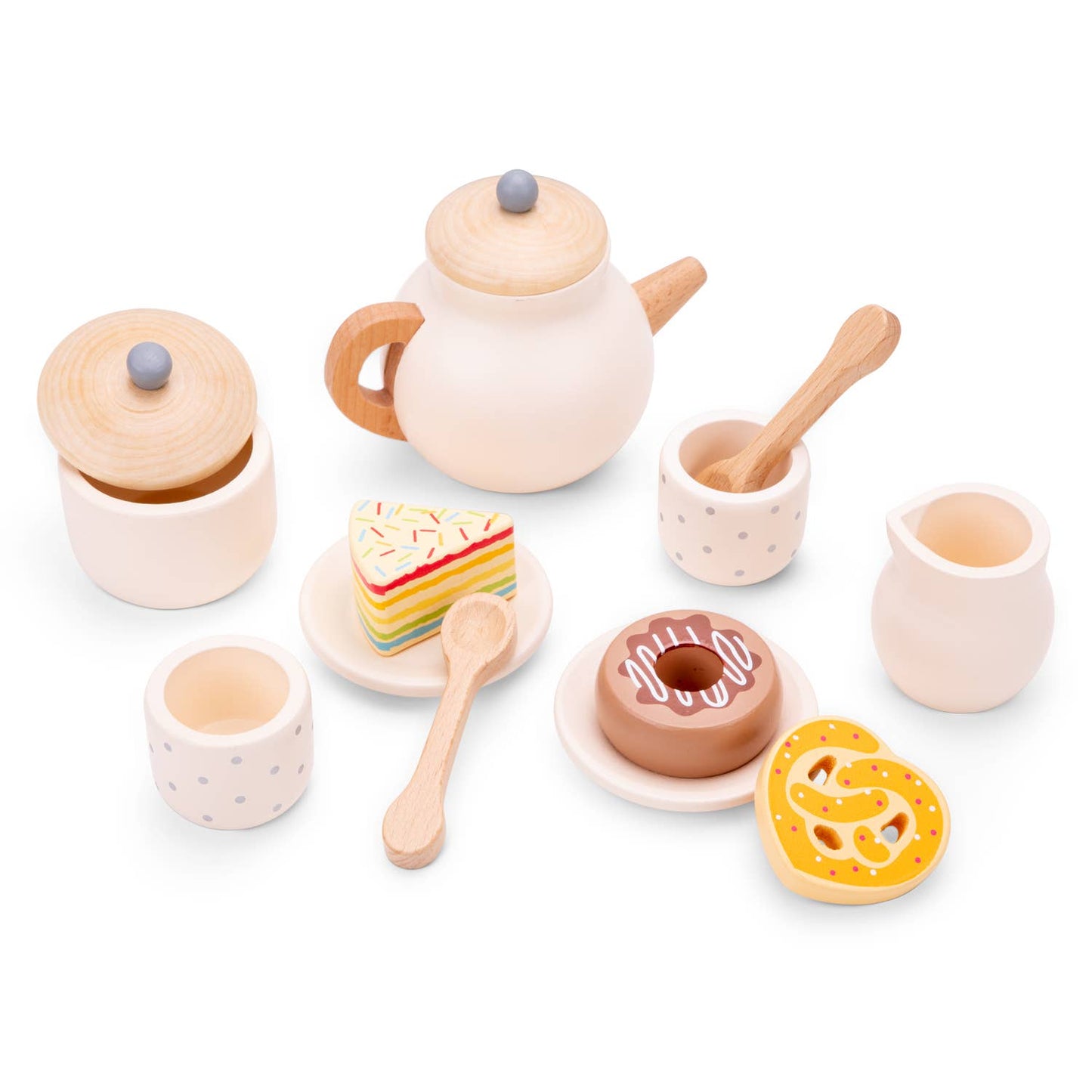 Wooden tea set