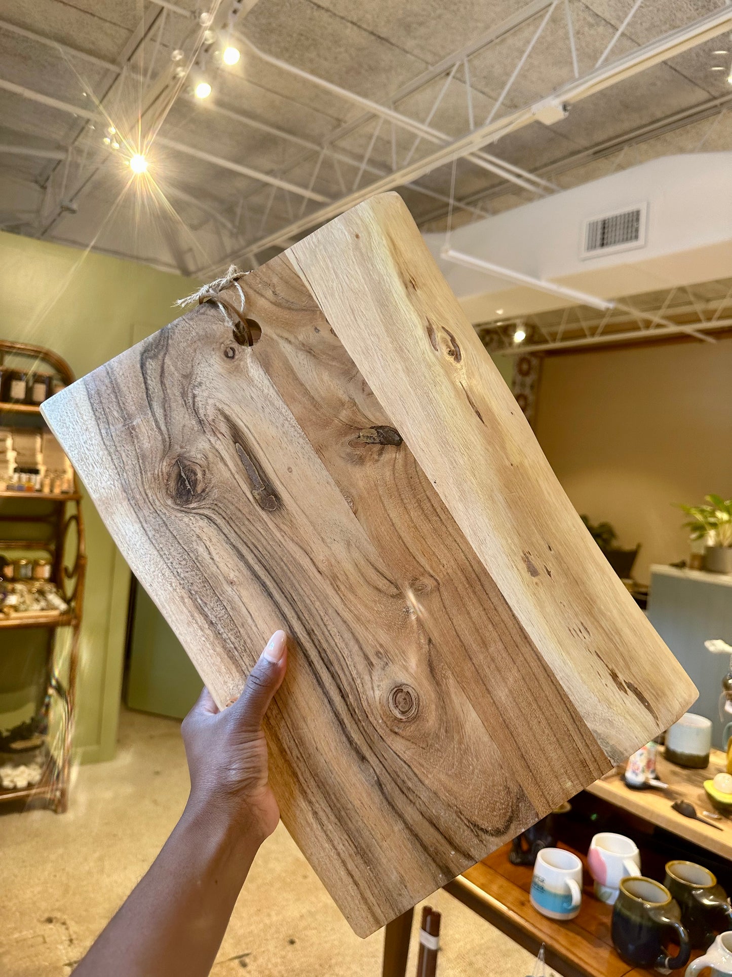 Live Edge Acacia Wood Cutting Board