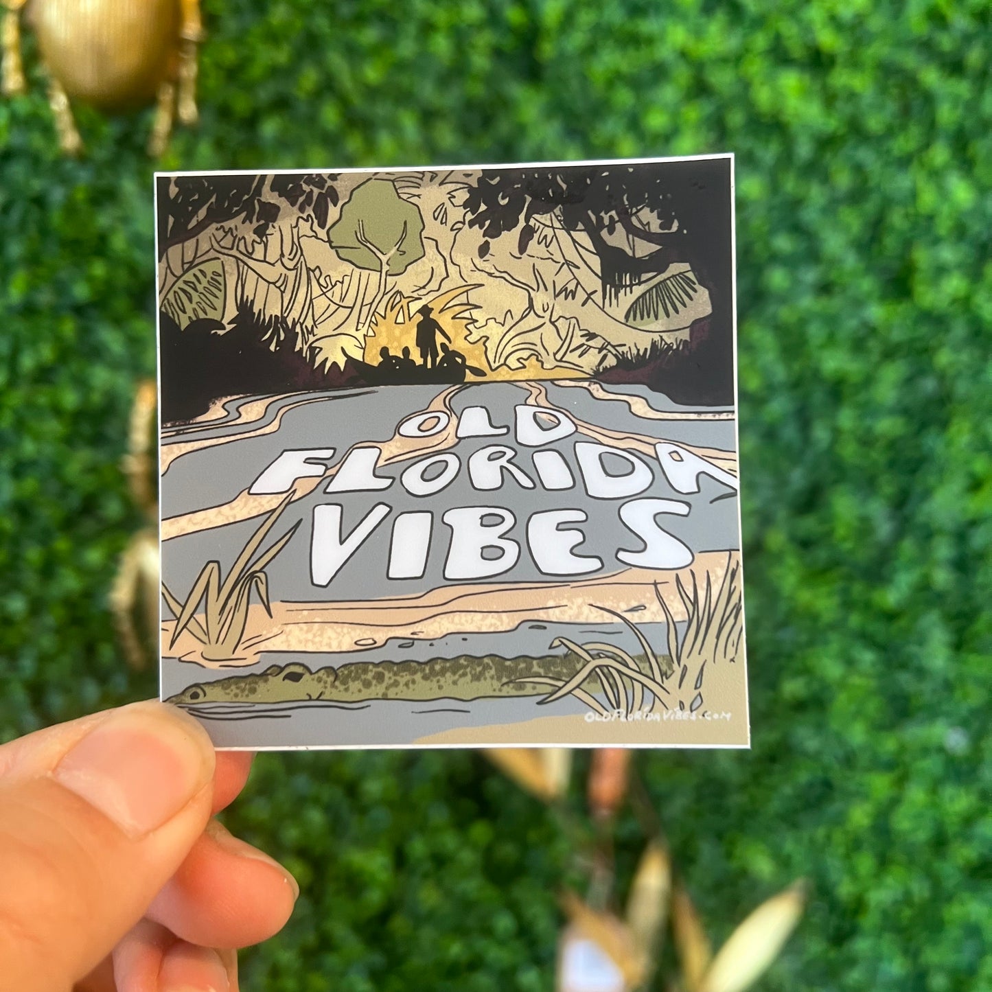 Old Florida Vibes Sticker