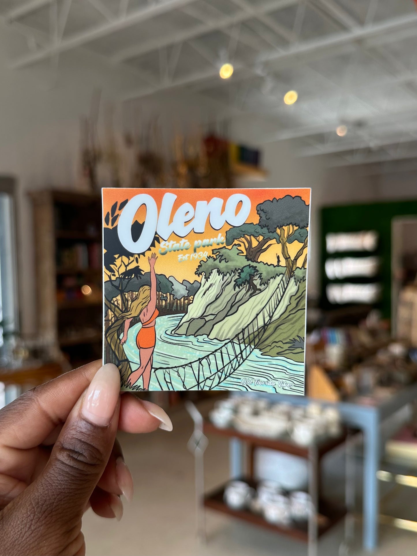 Old Florida Vibes Sticker