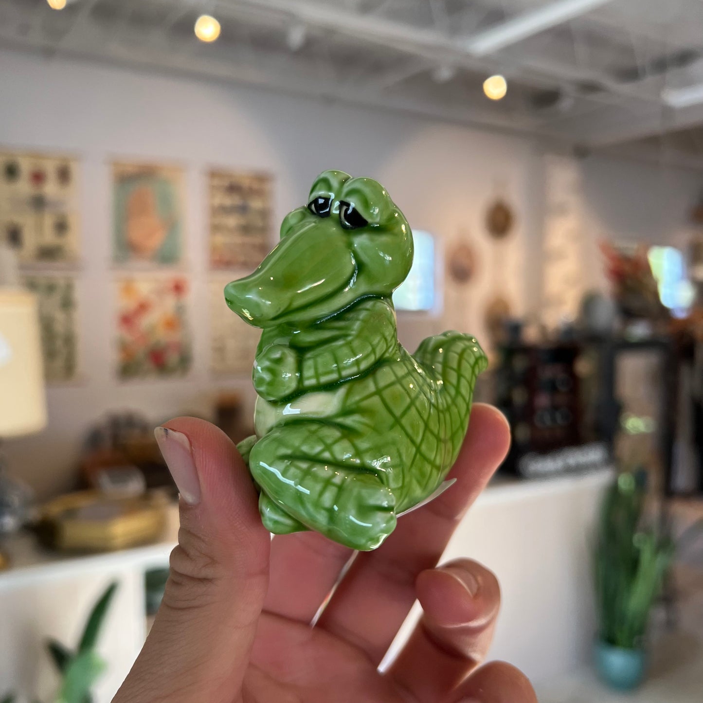 Ceramic Gator Salt Shaker