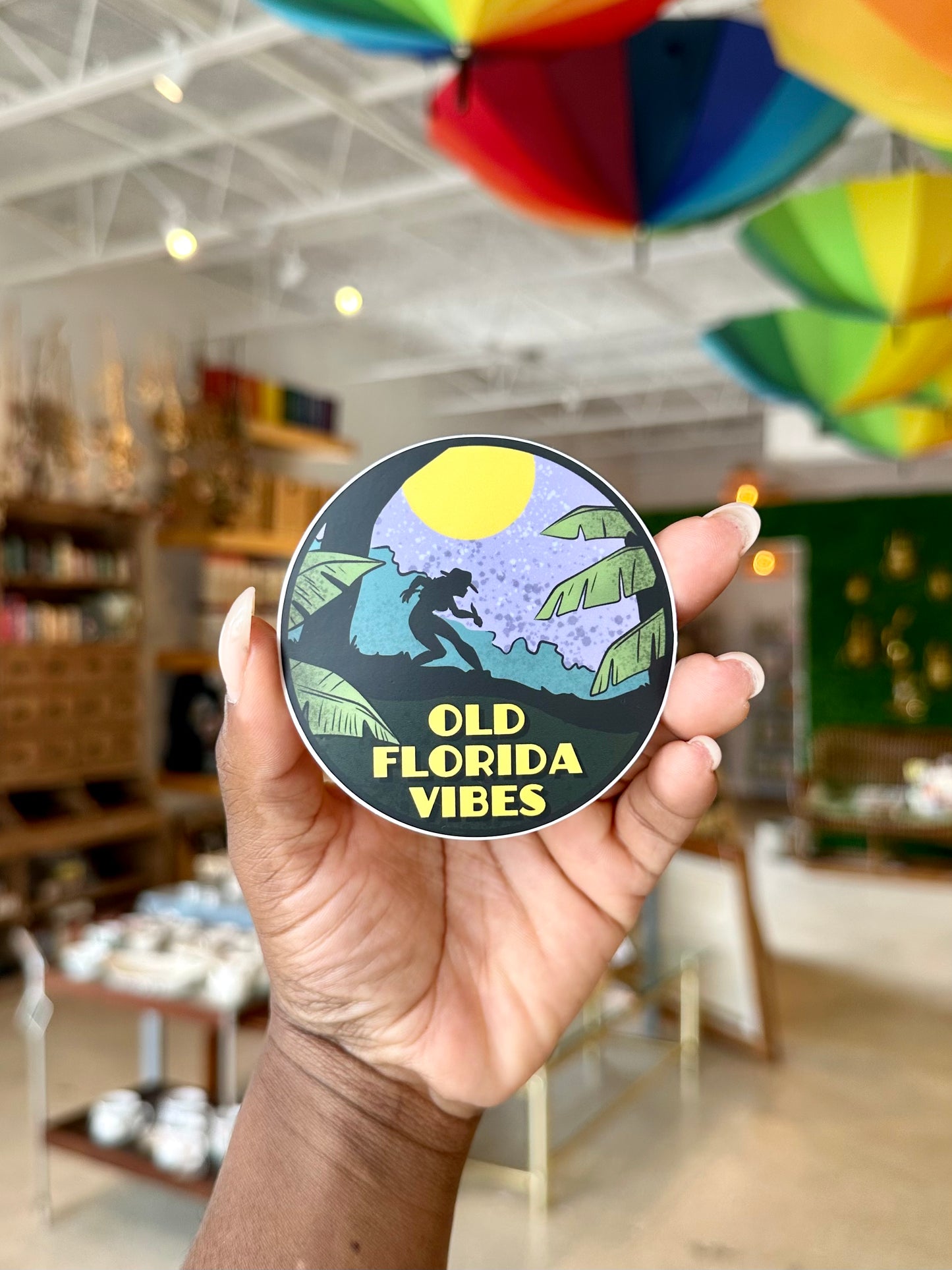 Old Florida Vibes Sticker