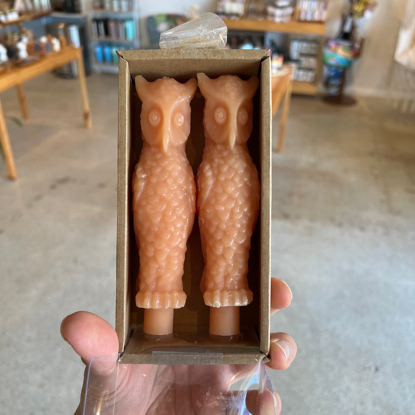 Owl Taper Candle