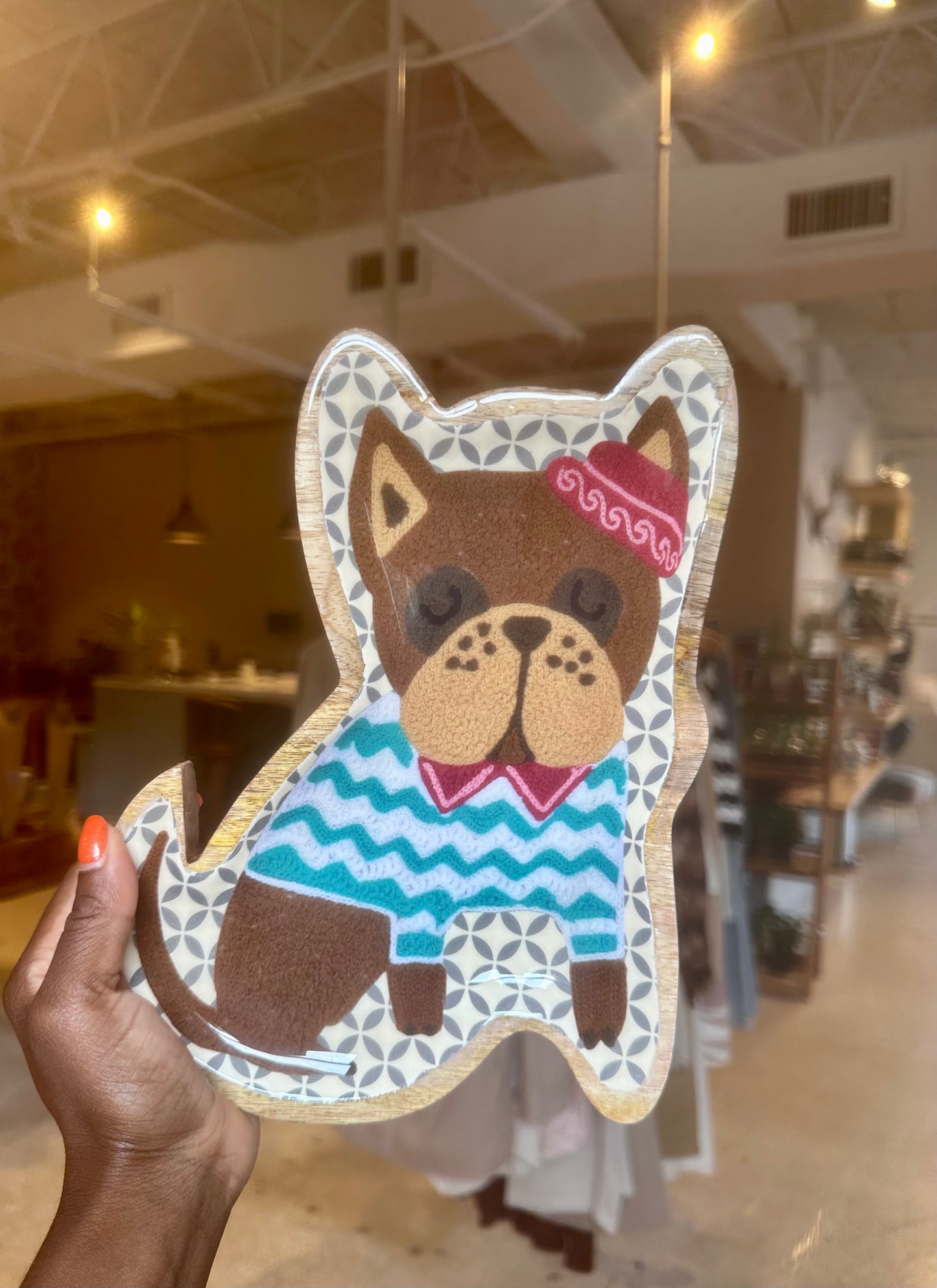 Dog and Cat Wood Plates