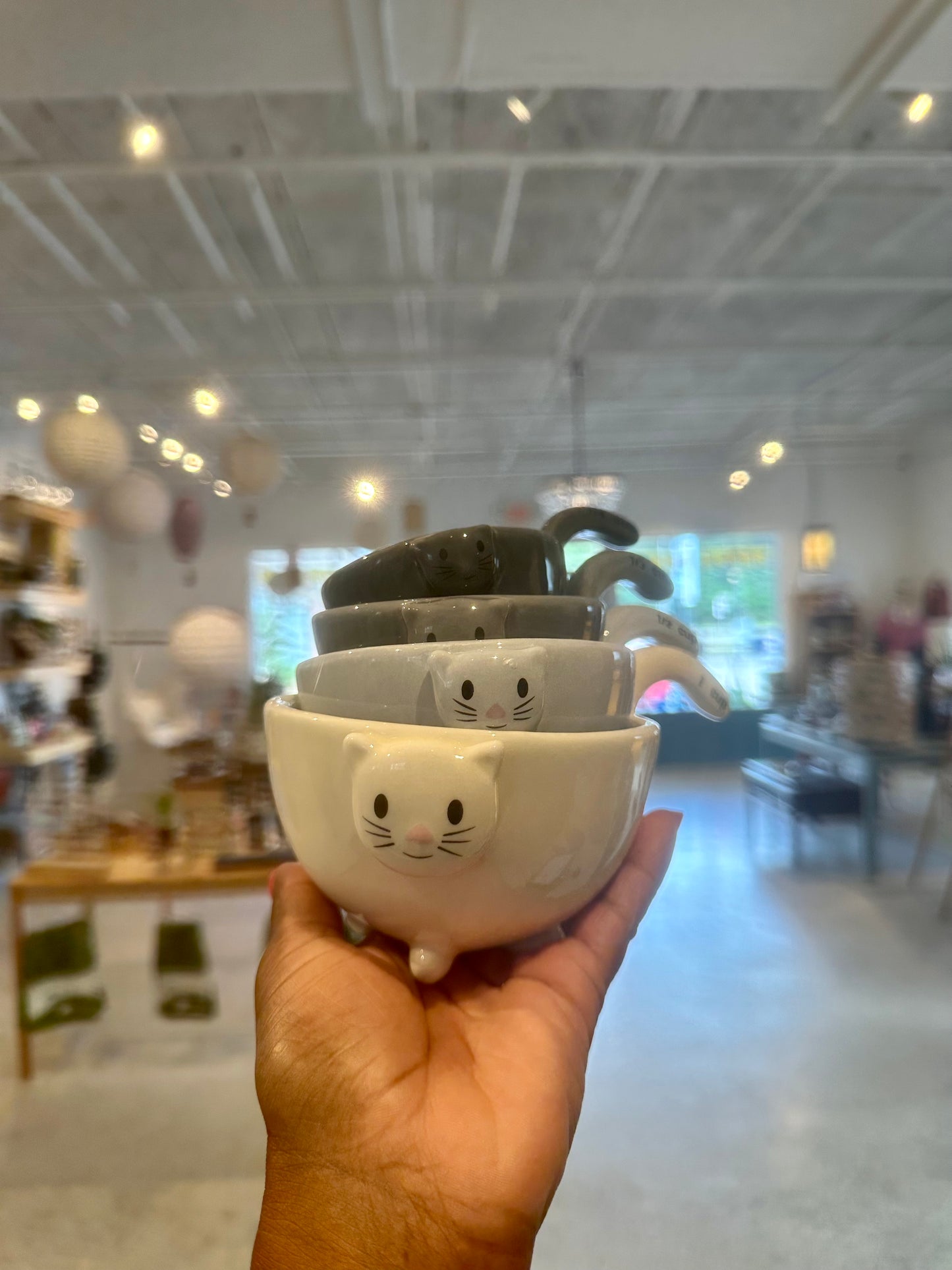 Ceramic Cat Measuring Cups
