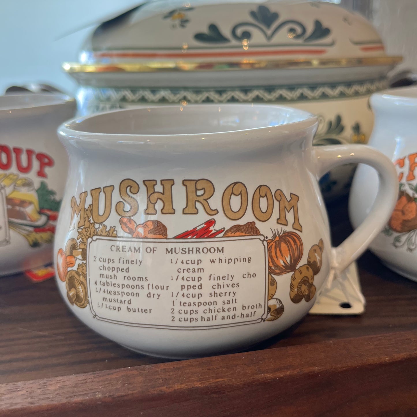 Ceramic Mushroom Soup Cup