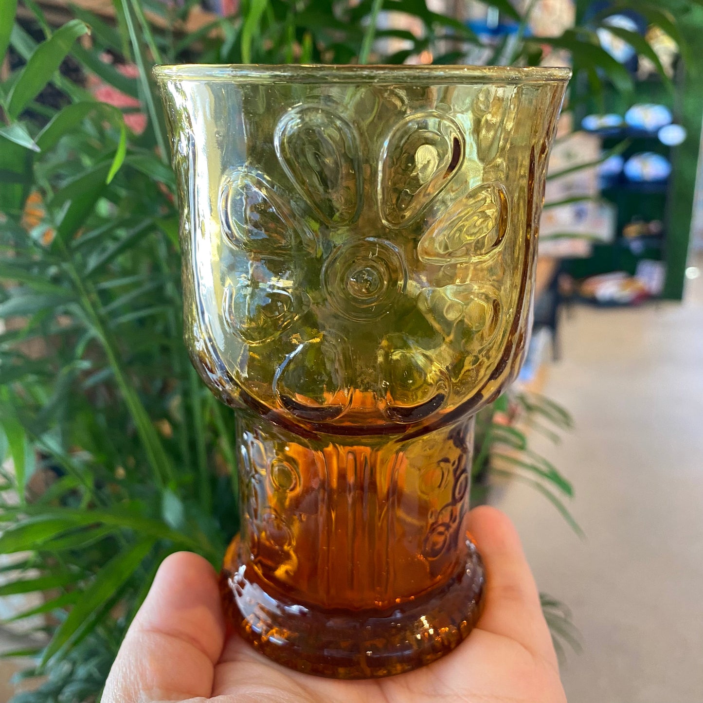 (2) Vintage Libbey Daisy Glasses