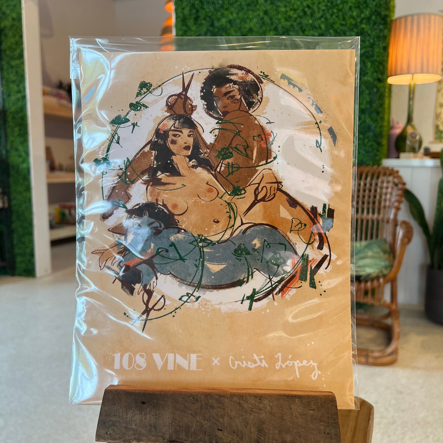 Cristi Lopez Art 108 Vine Mural Large