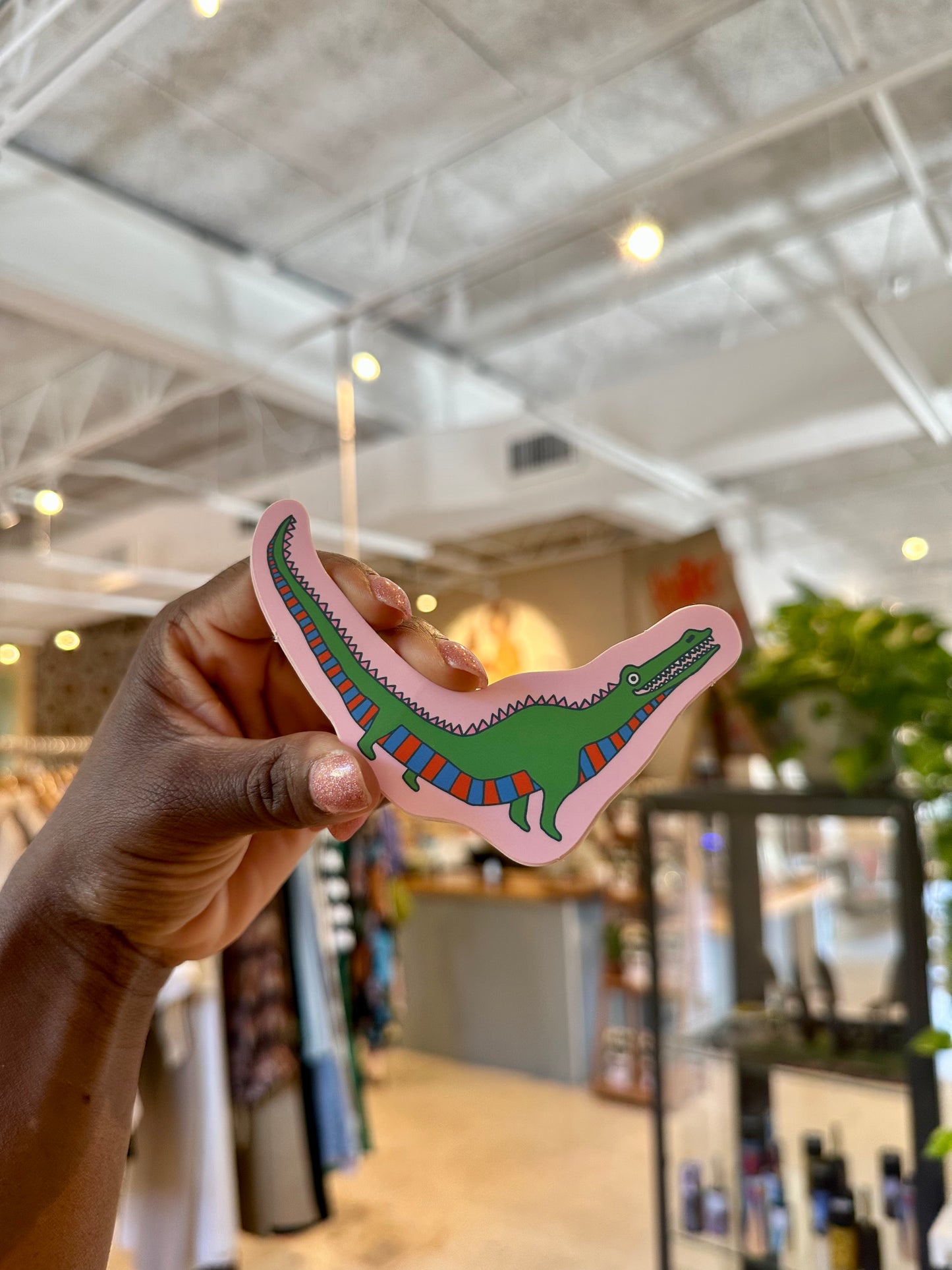 Pink Gator Sticker