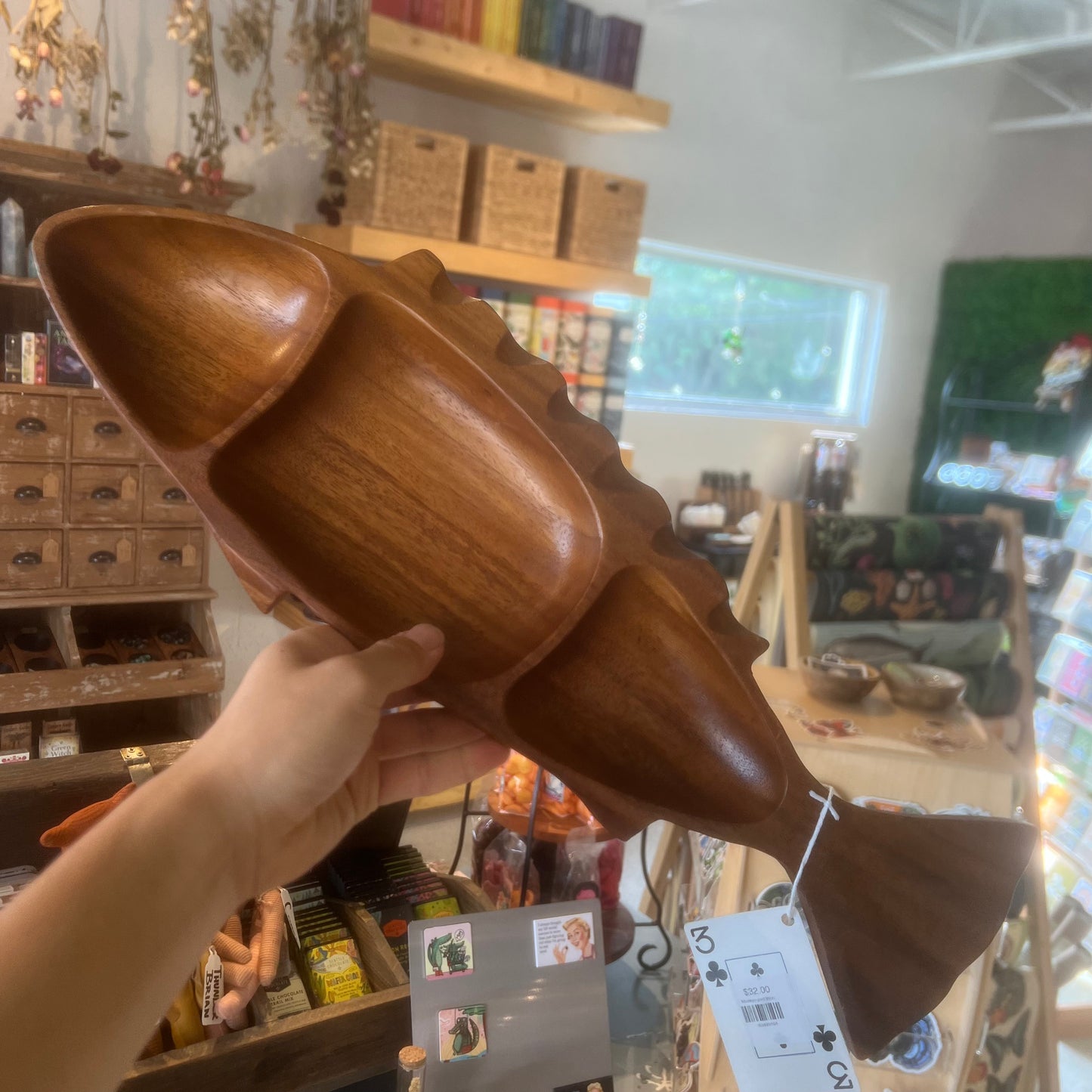 Monkey pod Wood Fish Platter