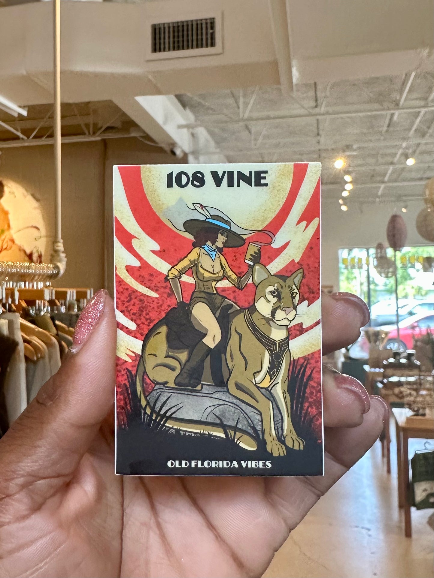 Old Florida Vibes Sticker