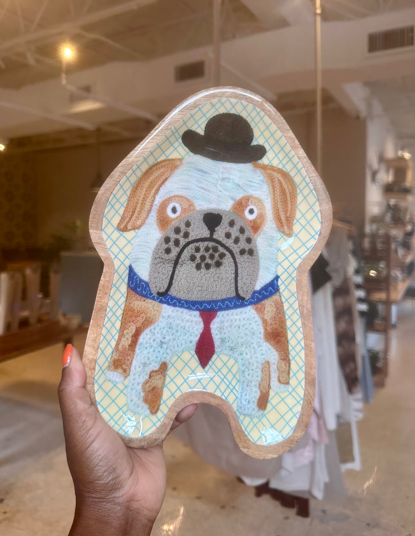 Dog and Cat Wood Plates