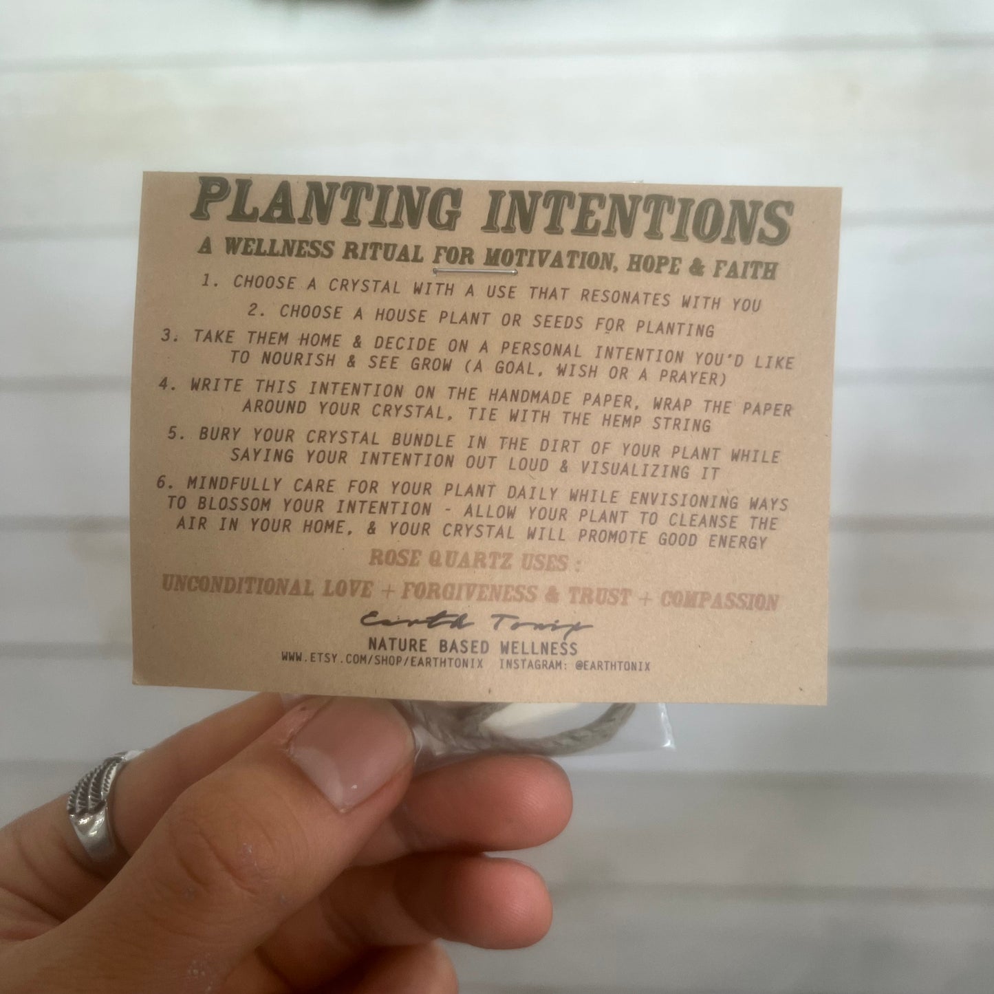 Earth Tonix Planting Intentions