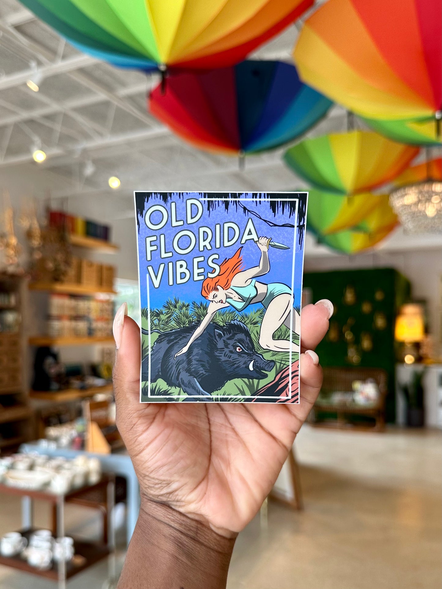 Old Florida Vibes Sticker