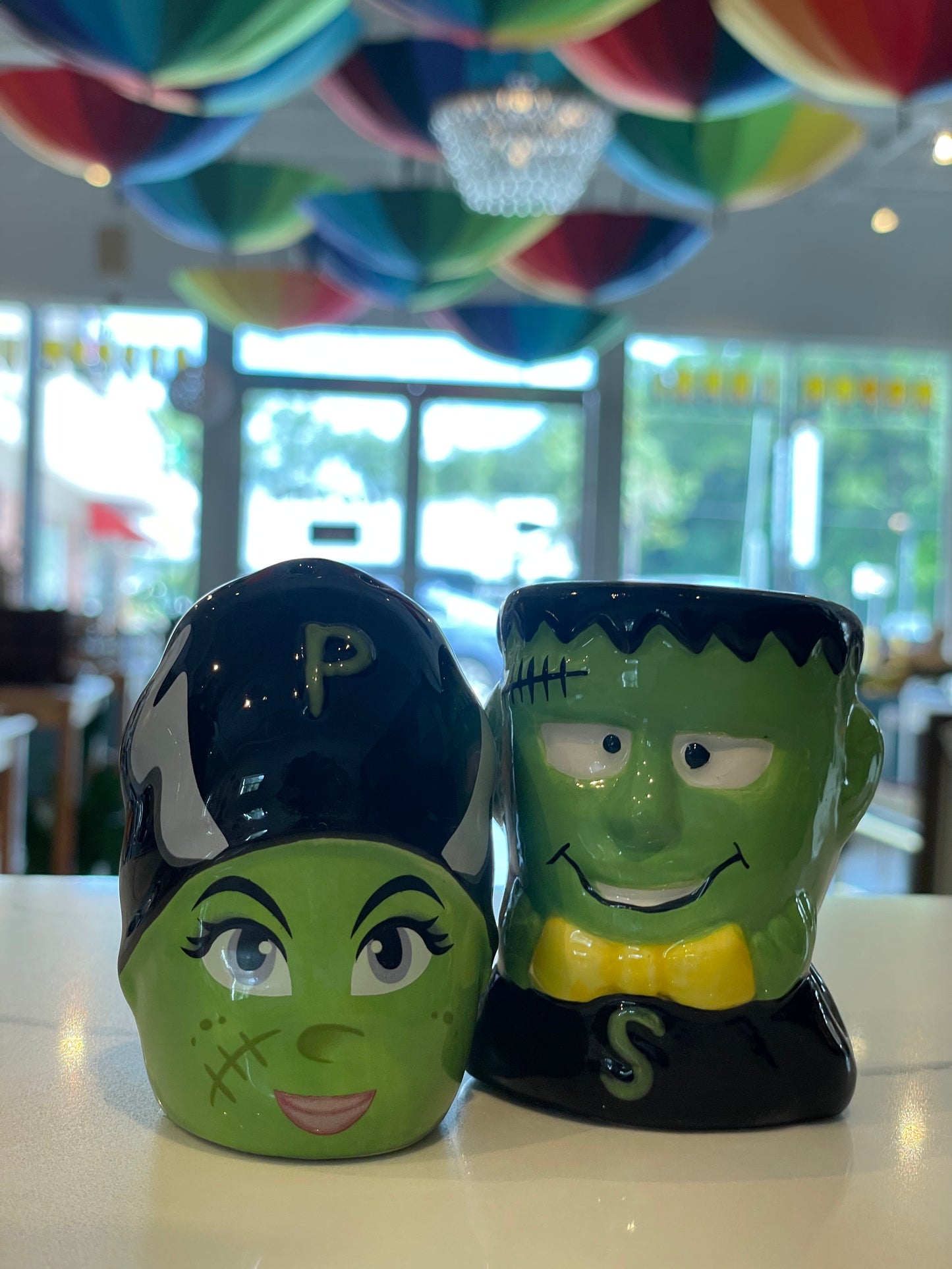 Mr. & Ms. Frankenstein Salt & Pepper Shakers