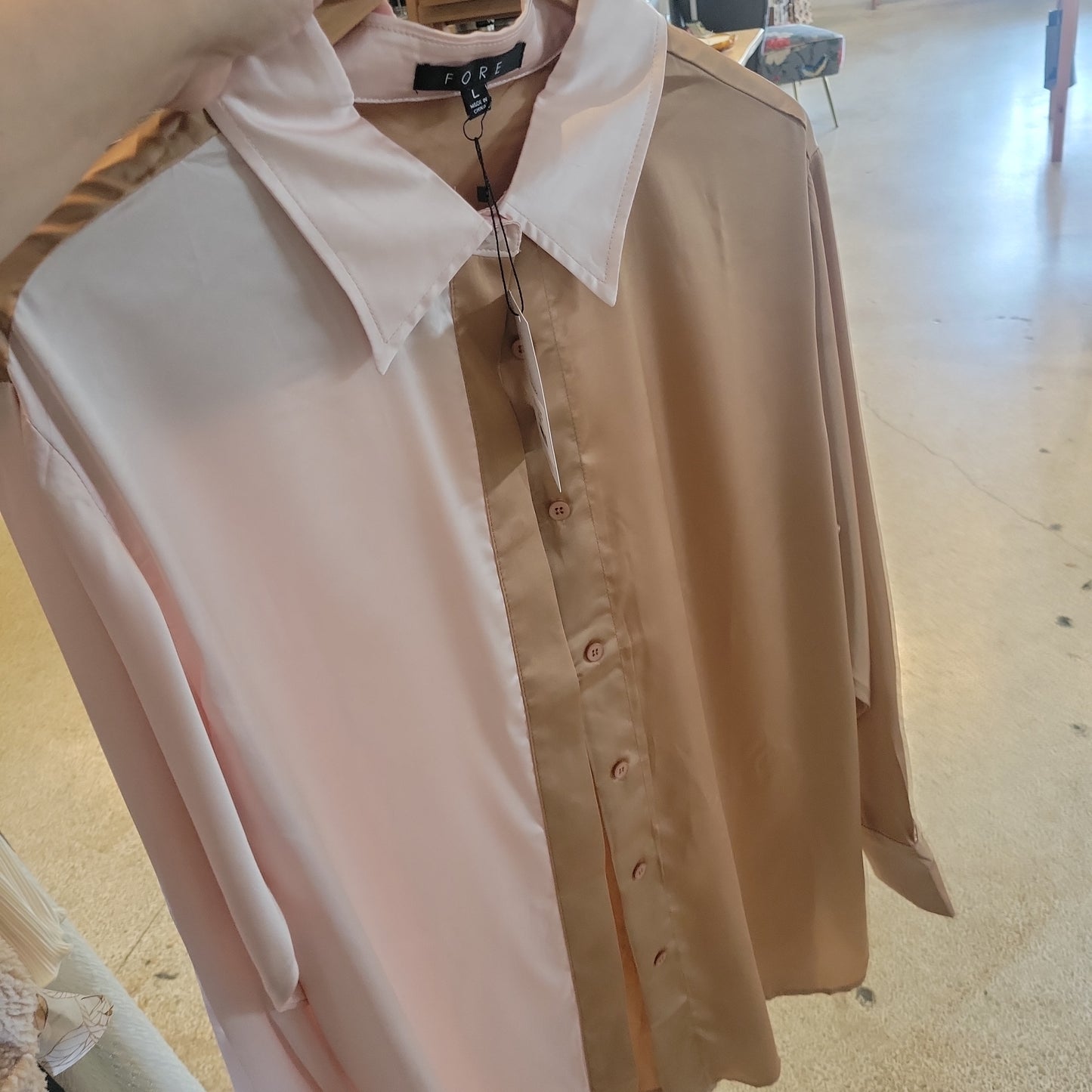 It Was All a Dream Button Down Top