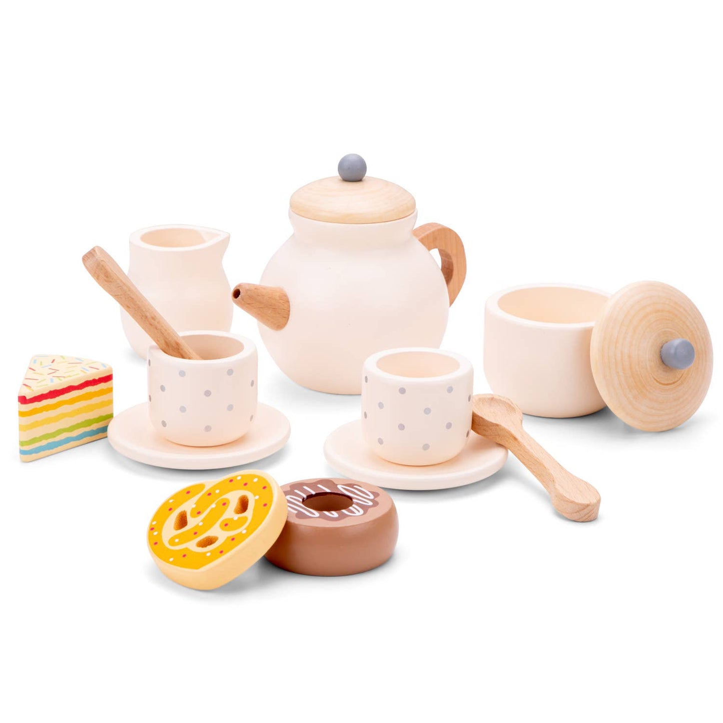 Wooden tea set