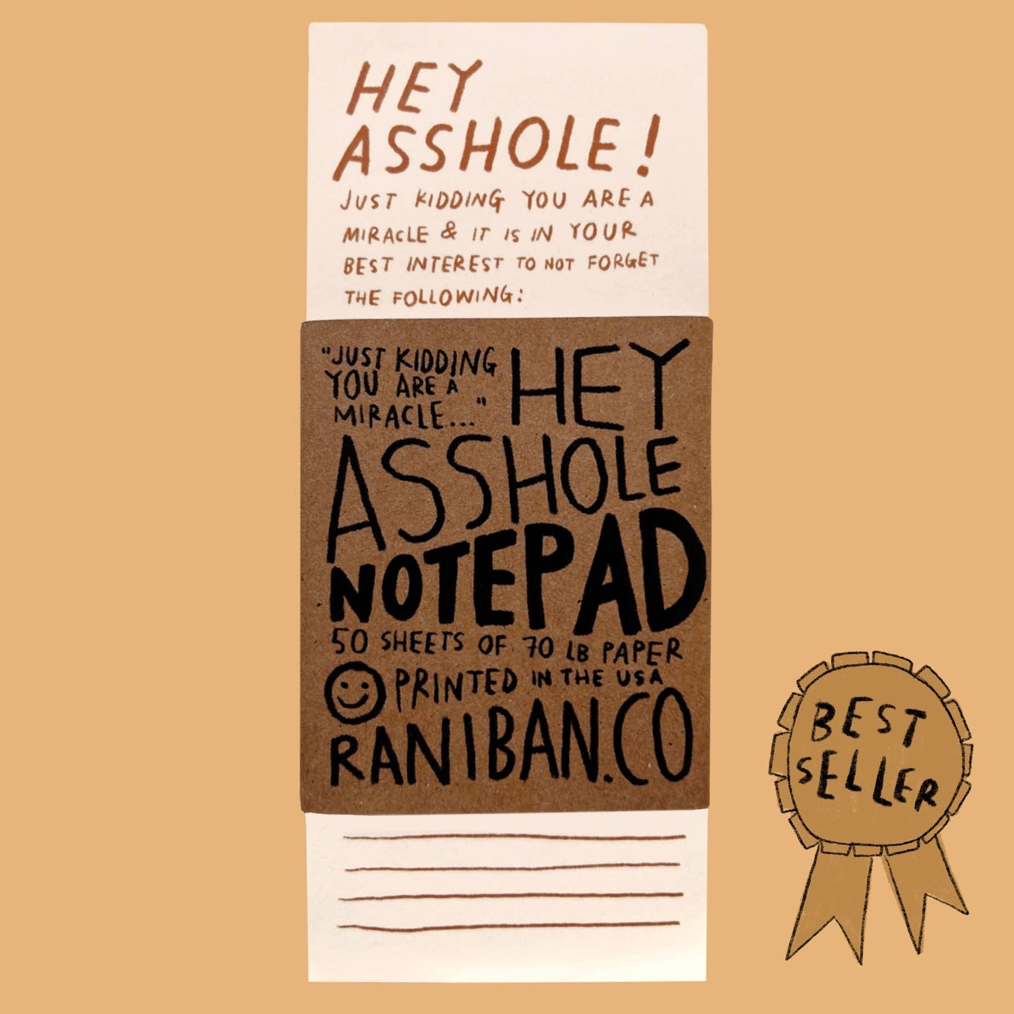 Hey Asshole Notepad