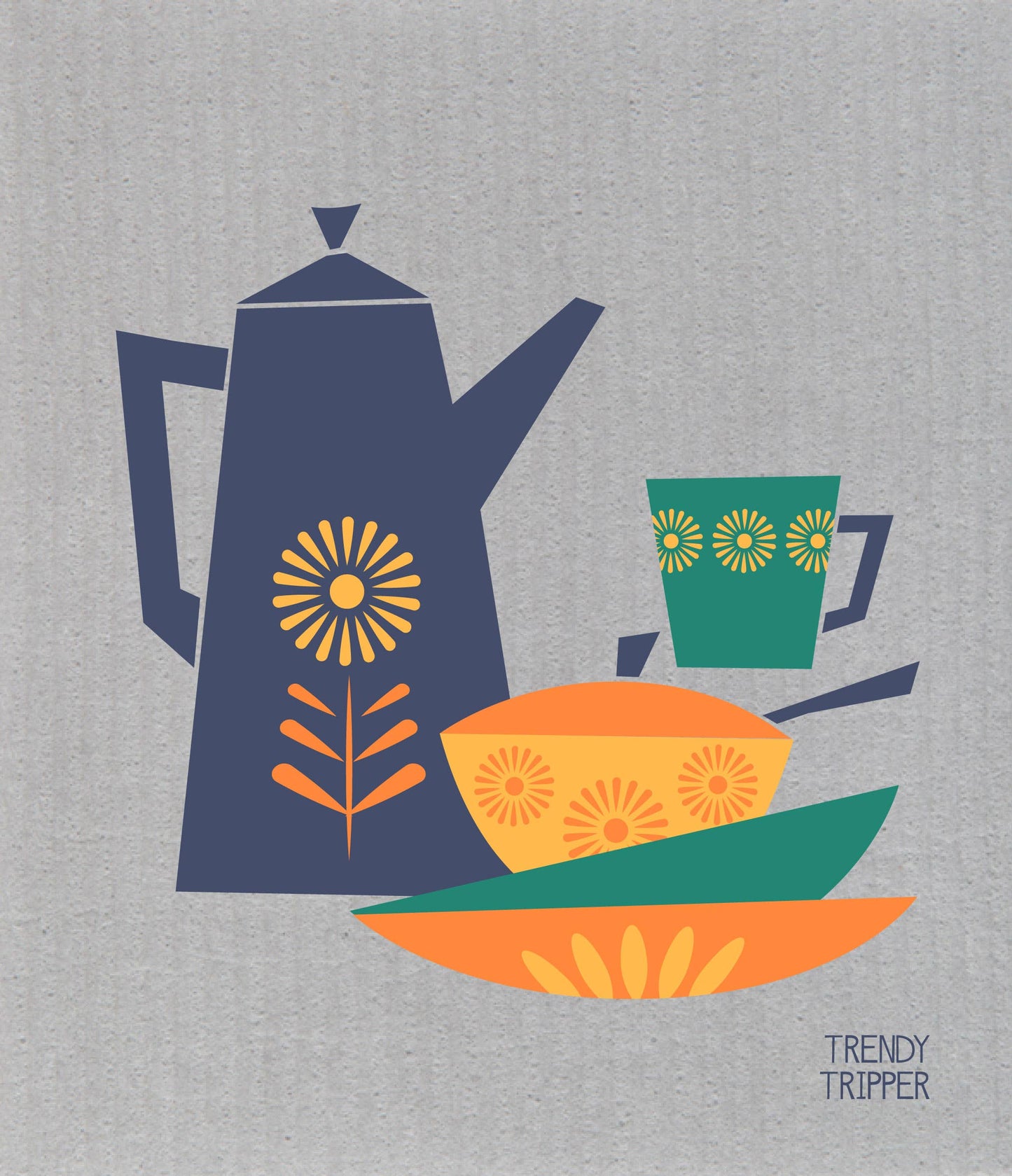 Swedish Dishcloth: Coffee