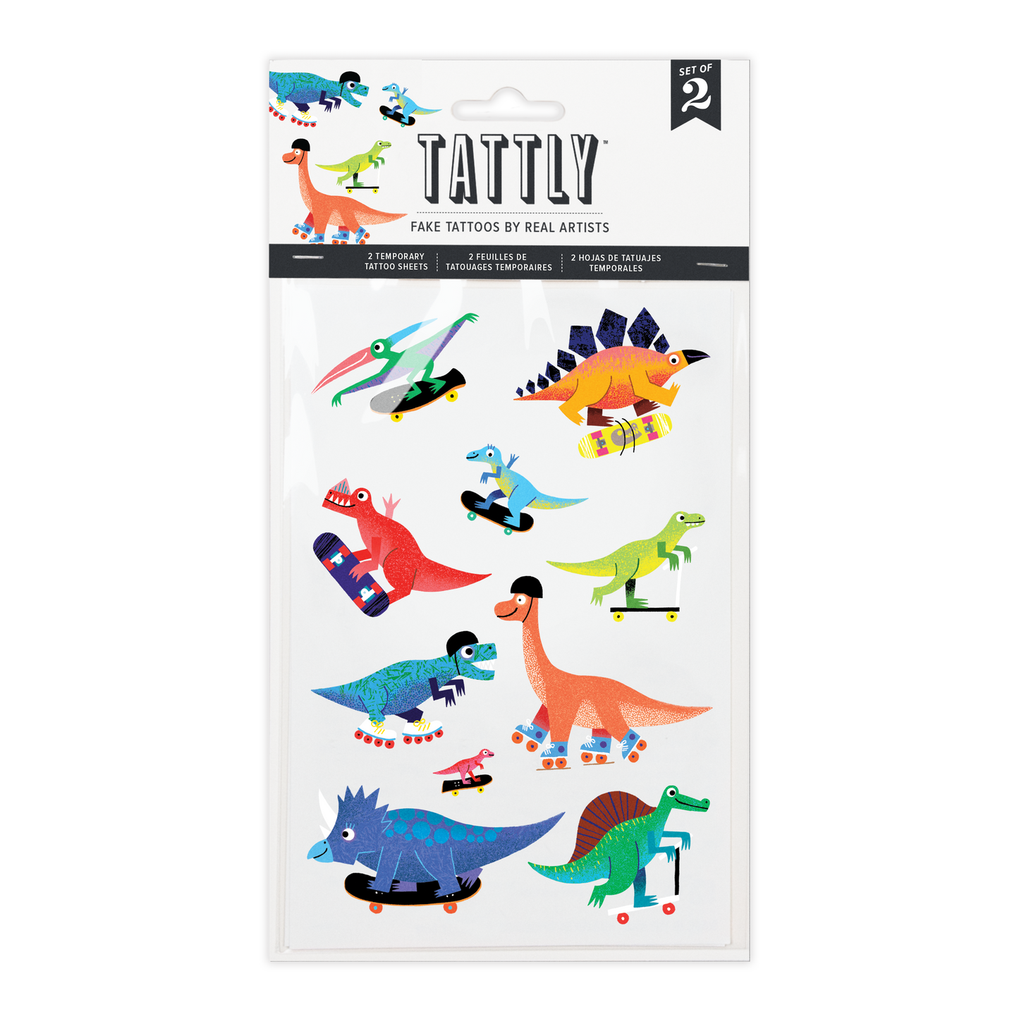 Dino Derby Tattoo Sheets