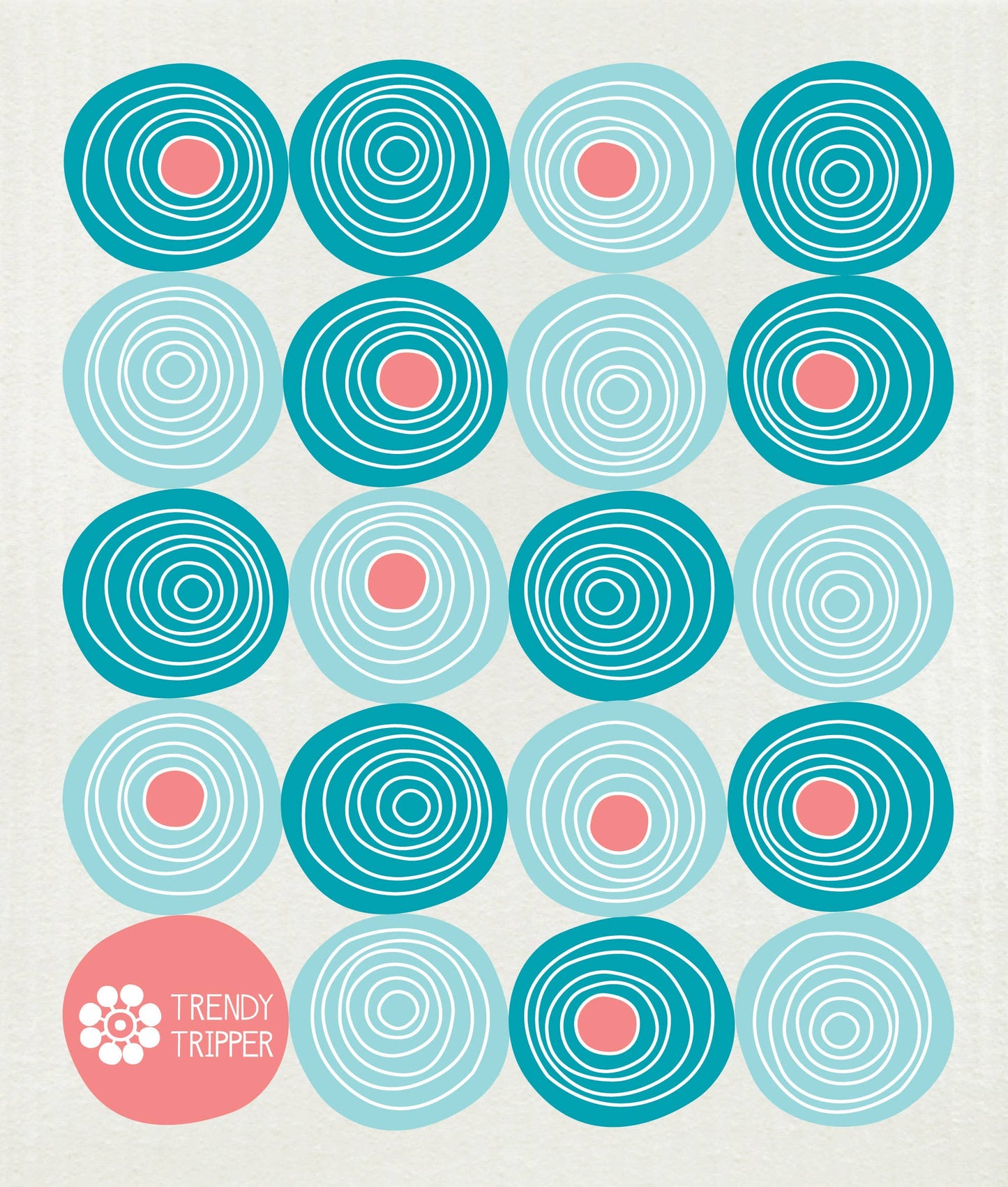Swedish Dishcloth: Swirl Circles
