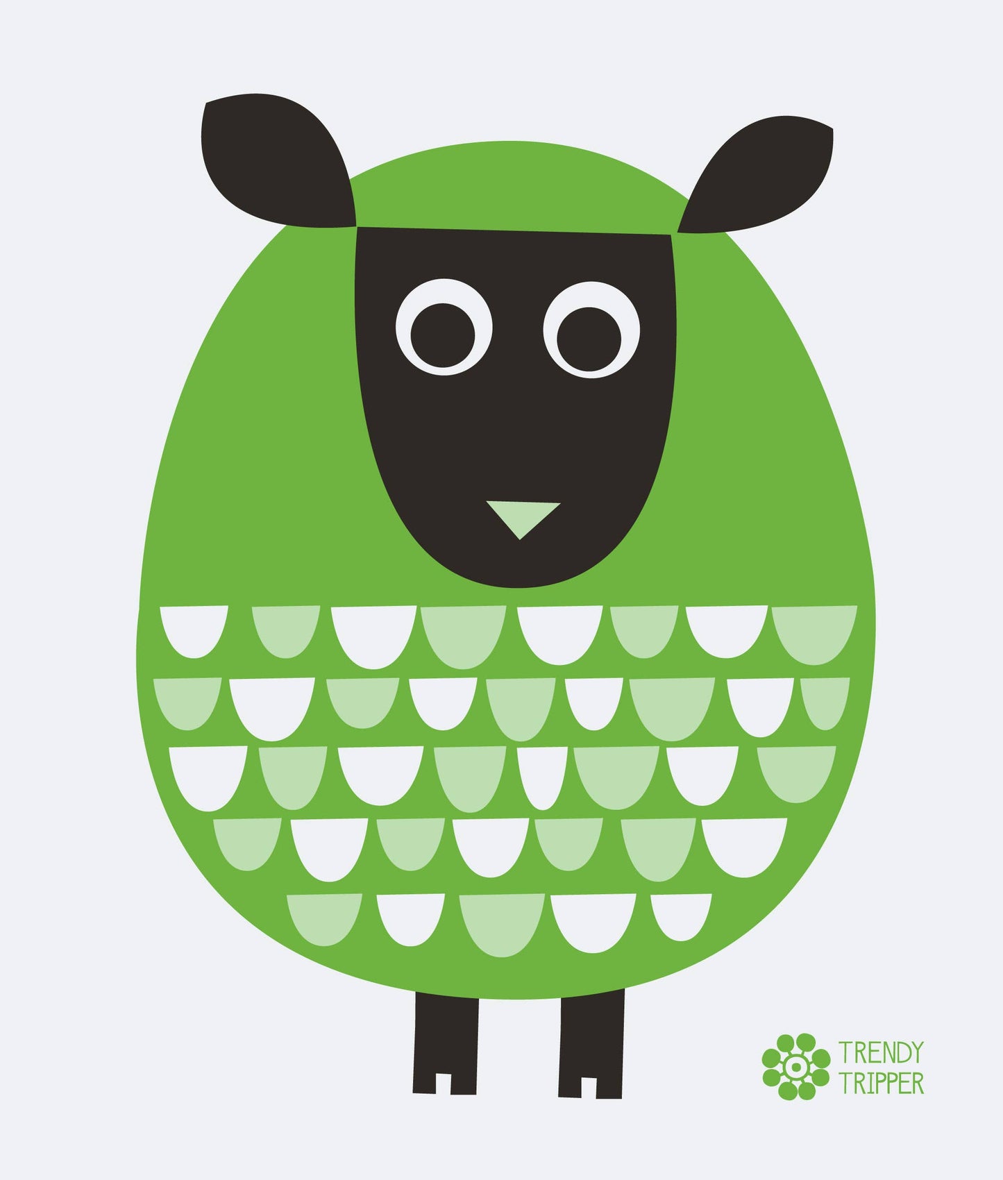 Swedish Dishcloth: Sheep Modern