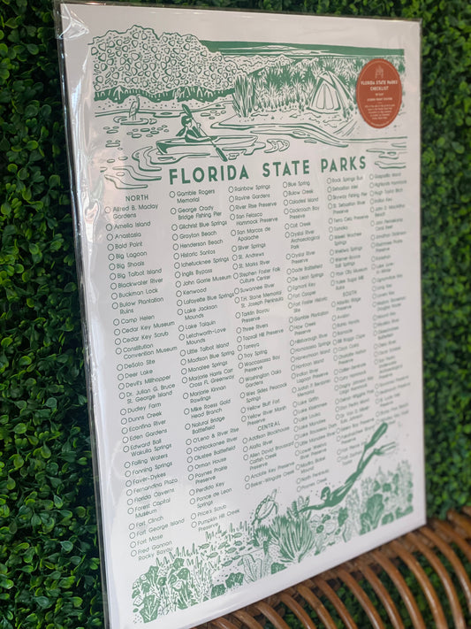 Florida State Park Poster