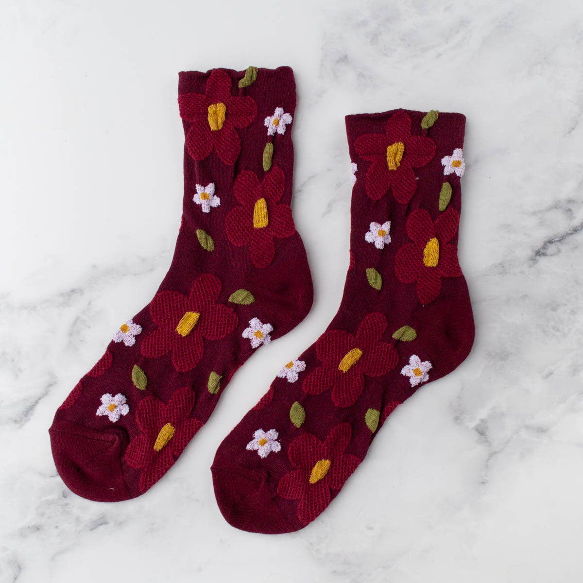 Christmas casual crew socks: olive