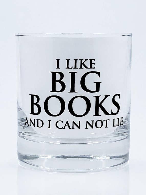 I like Big Books 11oz Glass Tumbler