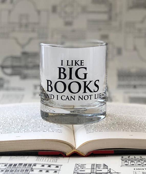 I like Big Books 11oz Glass Tumbler