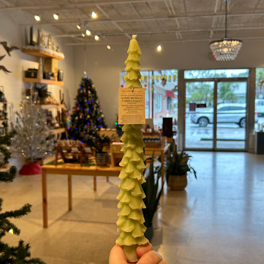 Alpine Beeswax Taper Candles - Unscented