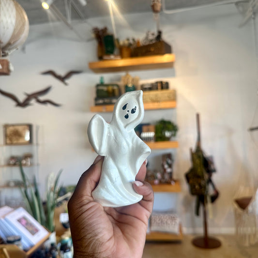 Vintage Painted Ceramic Ghost