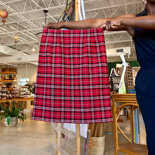 J.G. Hook Plaid Skirt