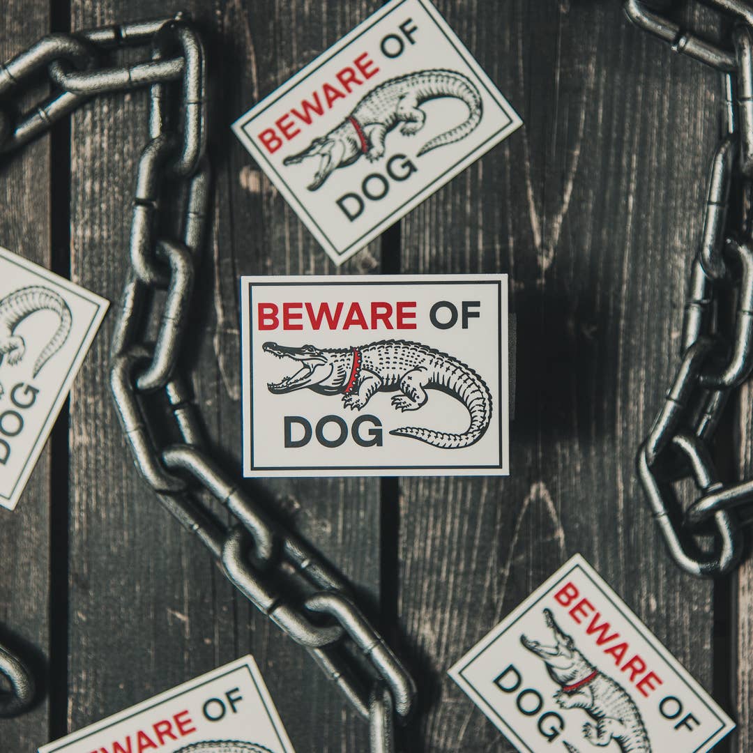 Beware of Dog Sticker