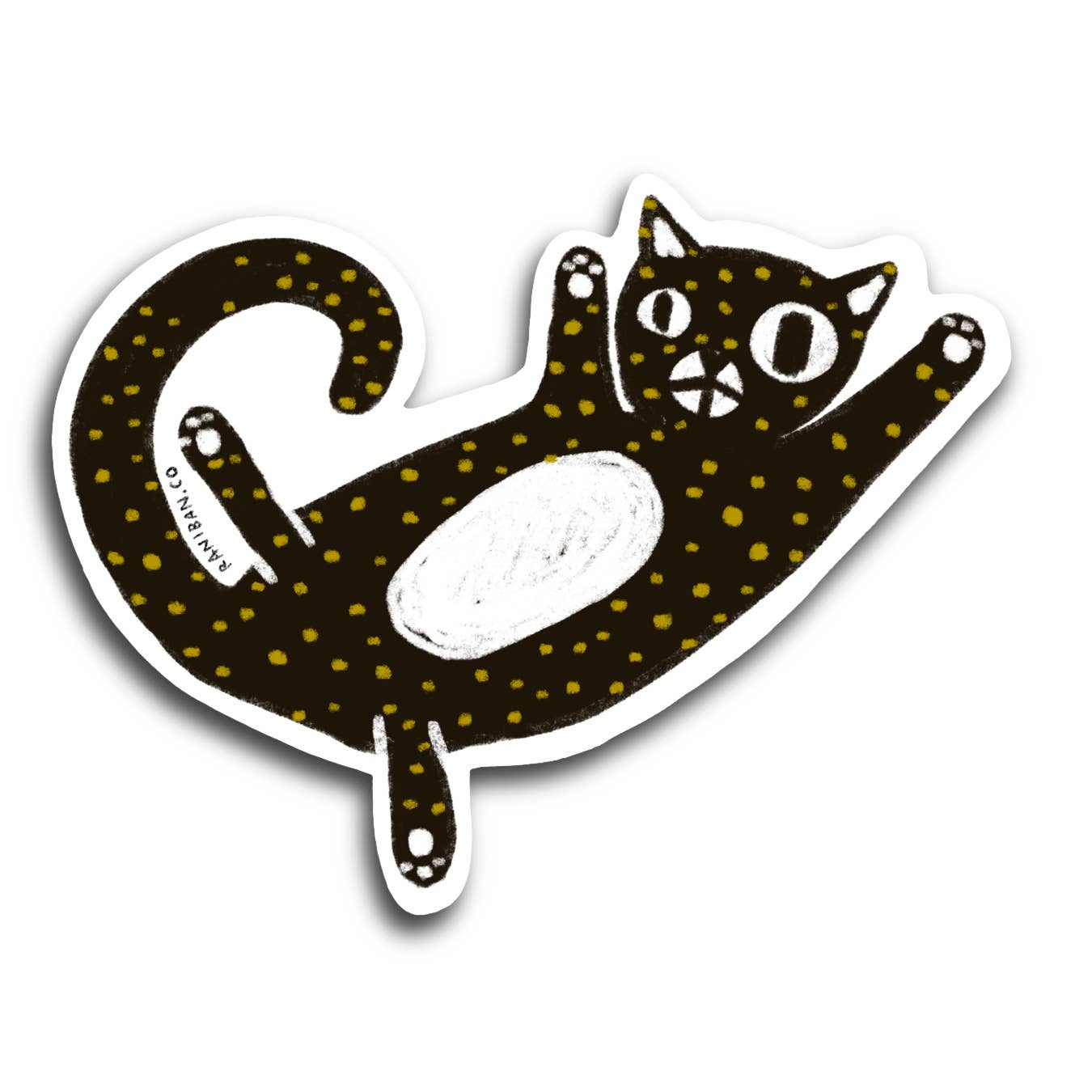Spotted Cat Sticker