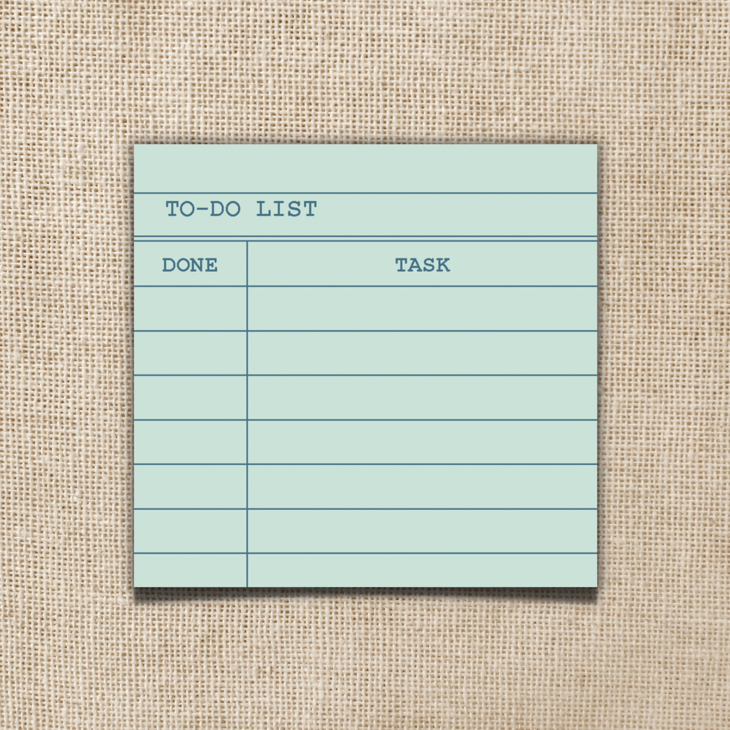 Library Card To-Do List Sticky Notes