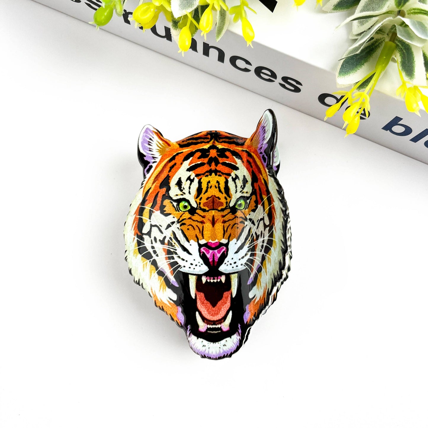 Tiger Head Hair Claw Clip