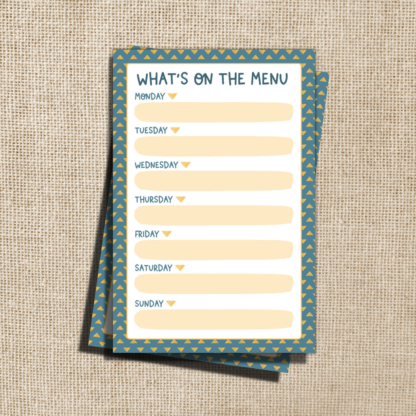 What’s on the Menu Meal Planner Notepad