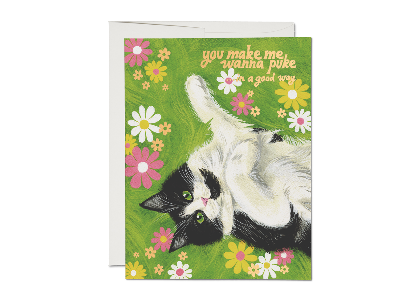 Nice Kitty Love Greeting Card