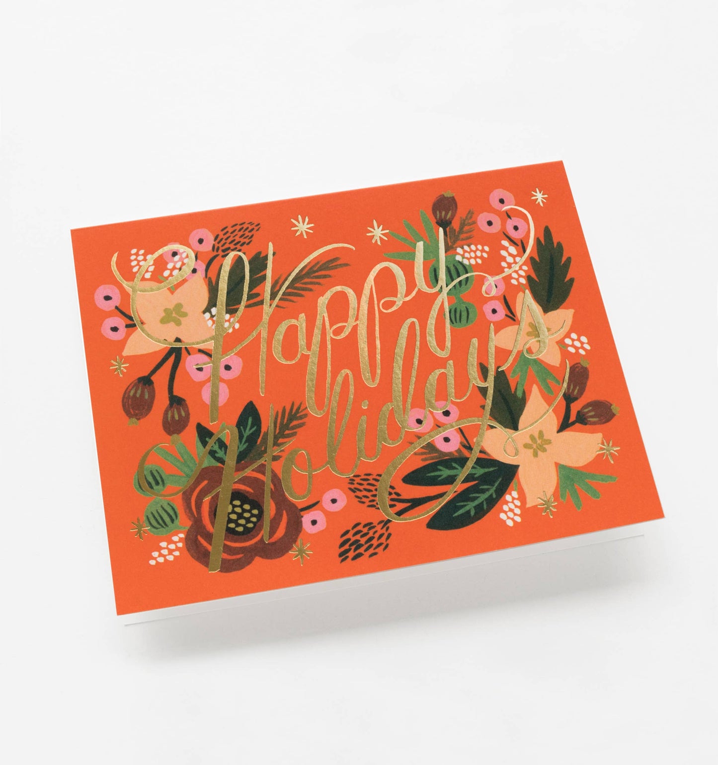 Poinsettia Holiday Card