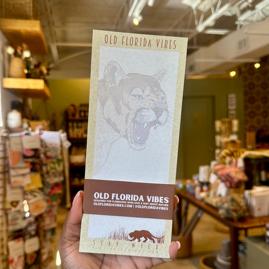 Old Florida Vibes Panther Notepad