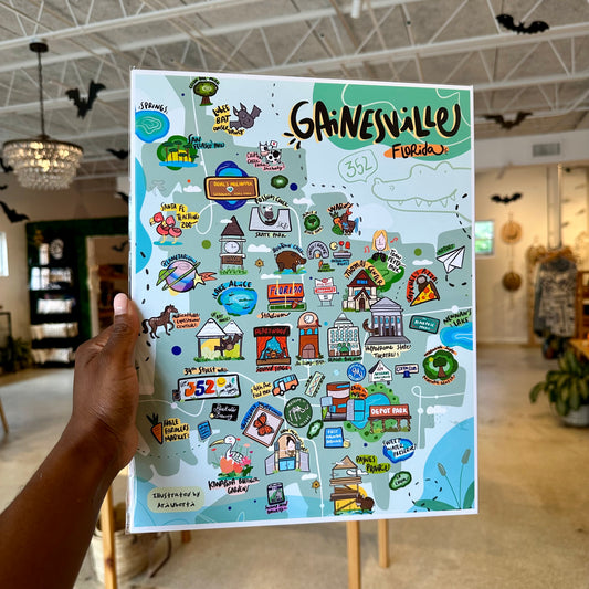Ari Uberti Art Gainesville Map