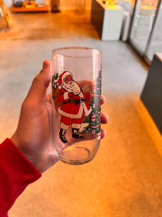 (4) Vintage “Luminarc” Christmas Glasses