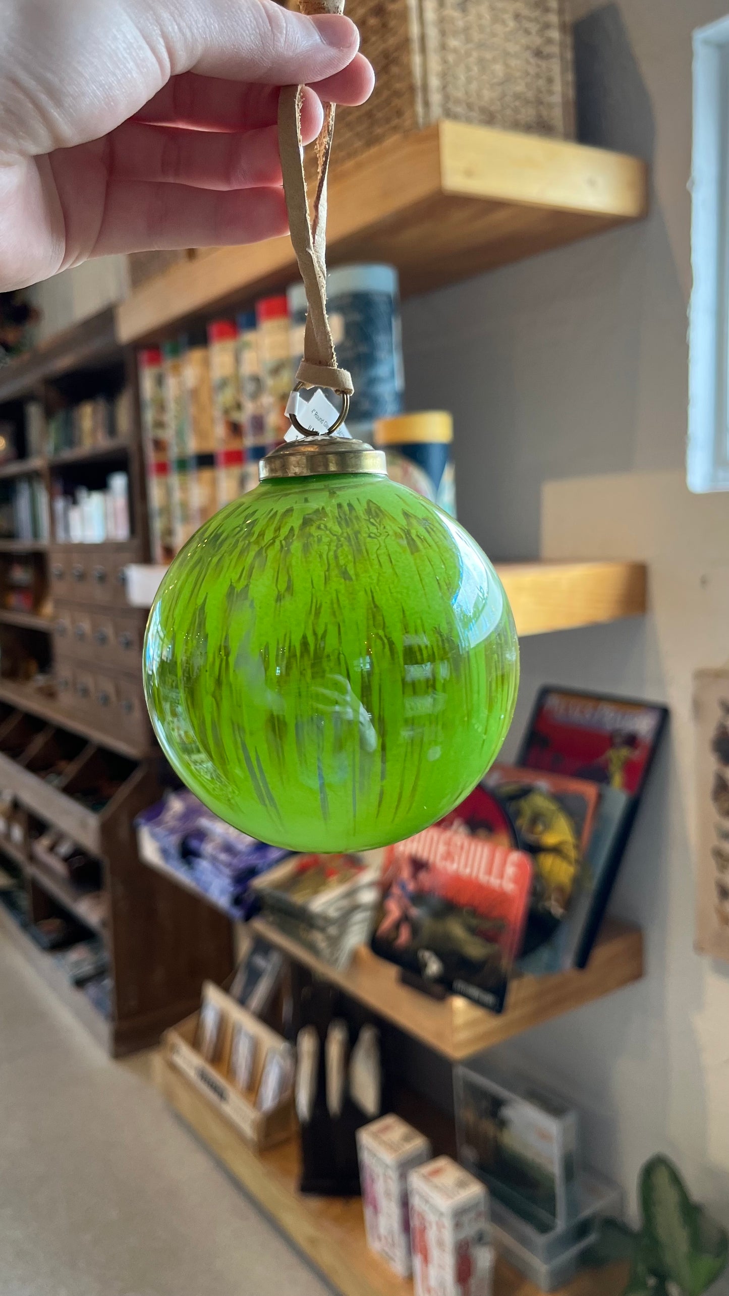 4” Round Glass Ball Ornament