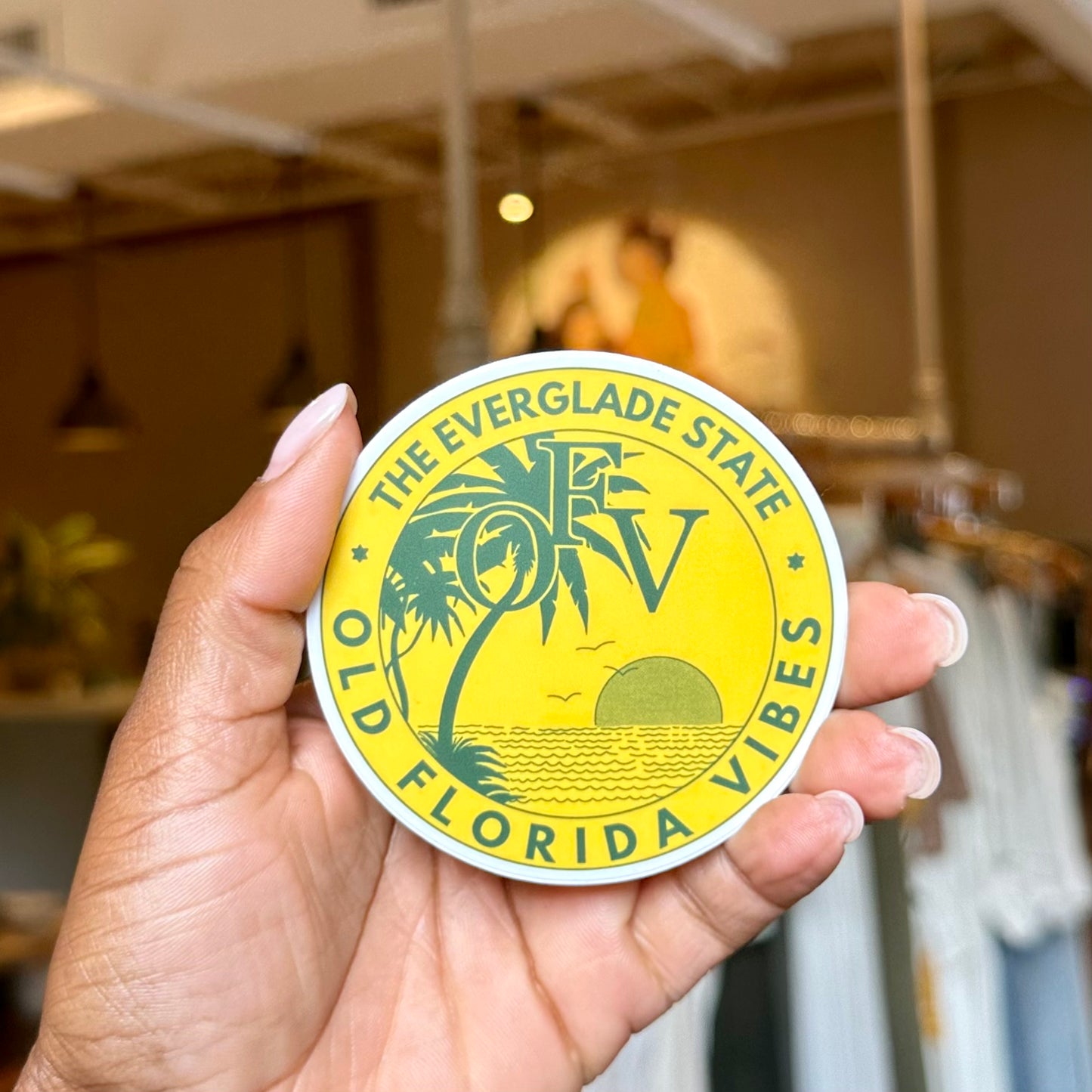 Old Florida Vibes Sticker