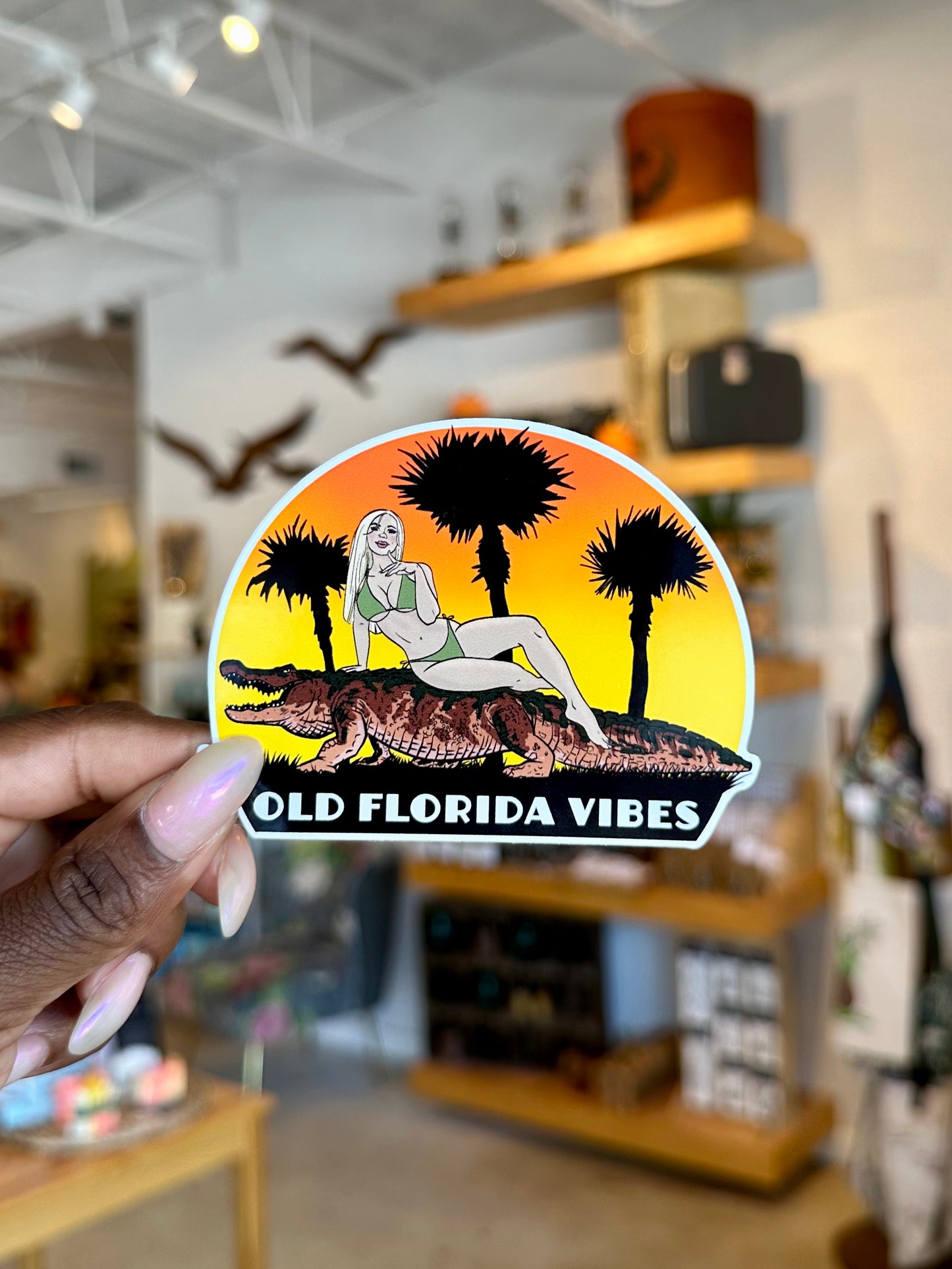 Old Florida Vibes Sticker