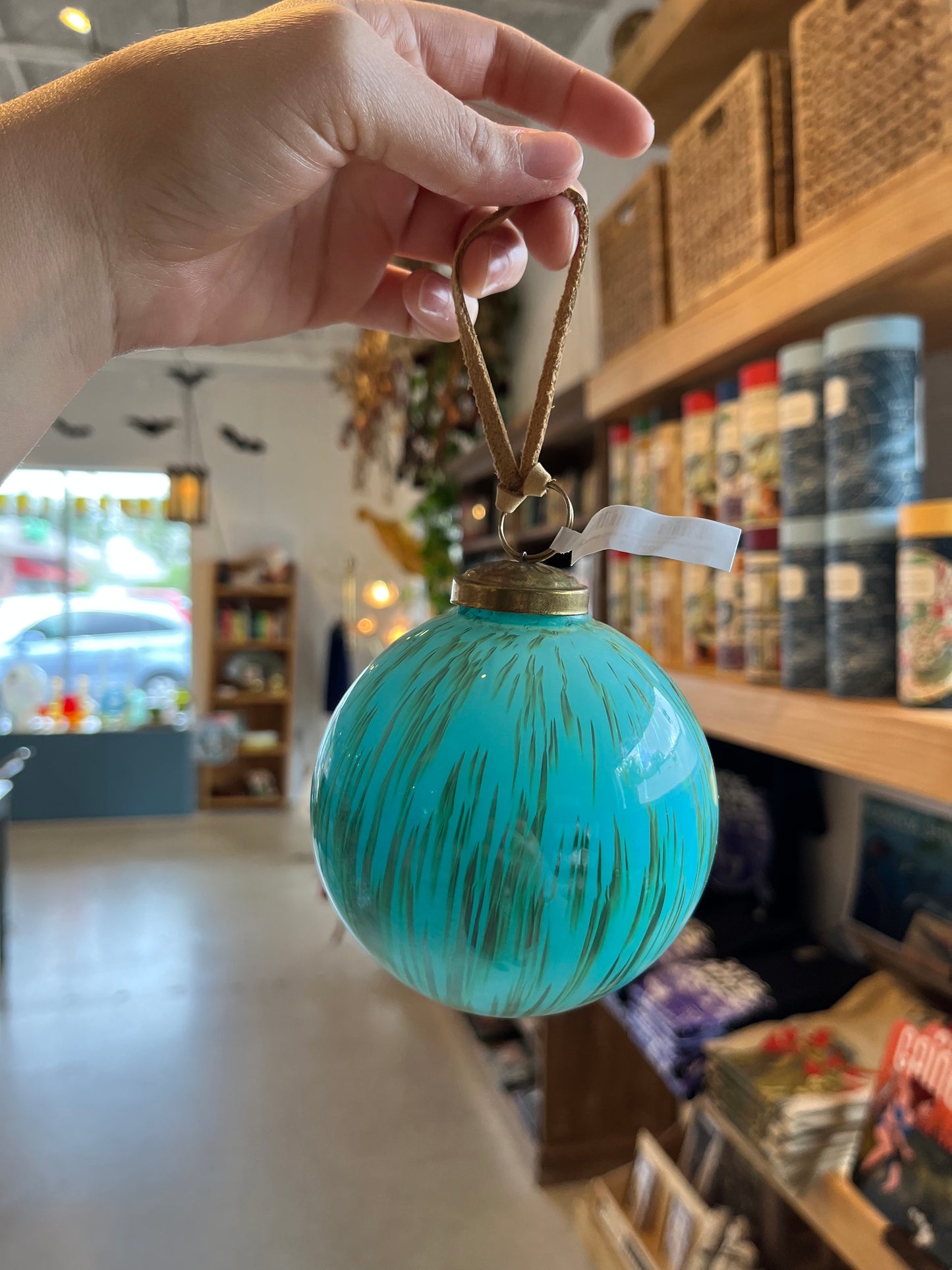 4” Round Glass Ball Ornament